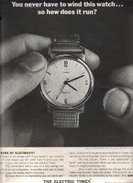 1962 FIRST YEAR Timex Electric Ad